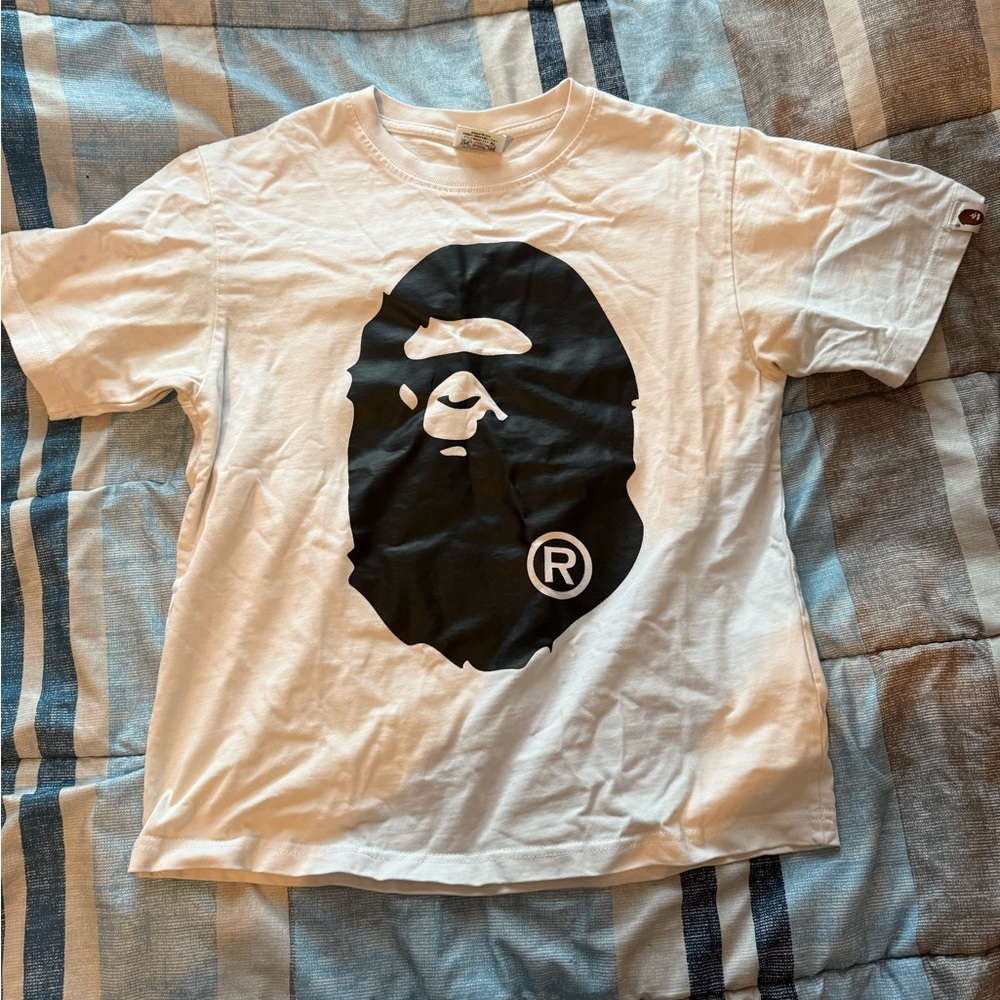A Bathing Ape White Graphic T-Shirt